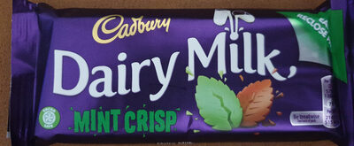 Cadbury dairy milk chocolate bar mint - 5034660004042