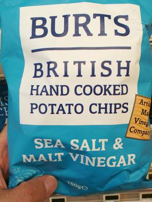 Burts Sea Salt & Malted Vinegar Potato Chips - 5034709001452