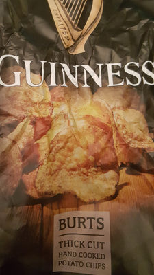 Guinness Burts thick cut hand cooked potato chips - 5034709003685