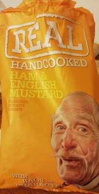 Ham and English mustard flavour potato chips - 5035336003000