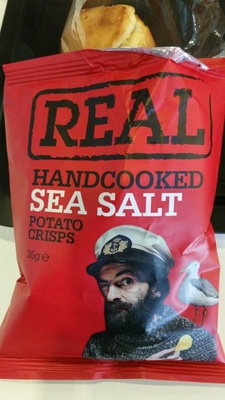 Handcooked sea salt potato chips - 5035336003048