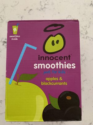 kids smoothie apples & blackcurrants 4 x - 5038862620079