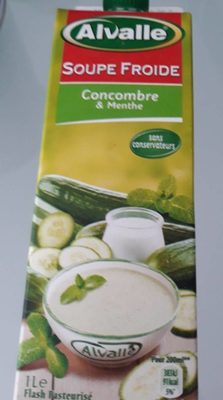 Soupe froide concombre menthe - 50390304