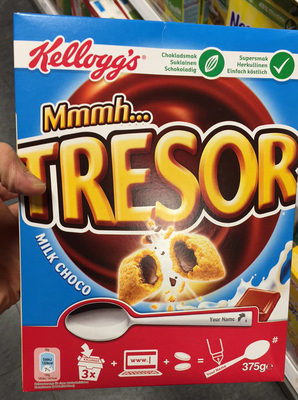 Kelloggs Tresor Milk Choco 375G - 5050083572005