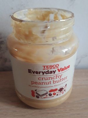 Tesco Everyday Value Crunchy Peanut Butter 340G - 5050179944693