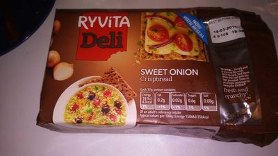 RYVITA DELI Sweet onion crispbread - 5050974001218