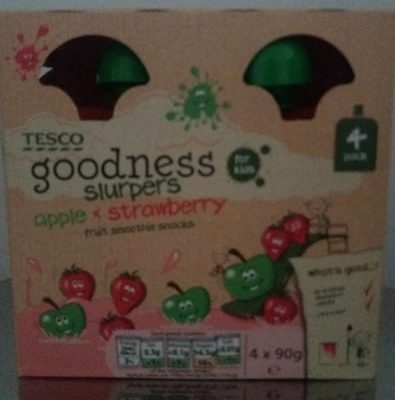 Goodness slurpers apple+strawberry - 5051140976378