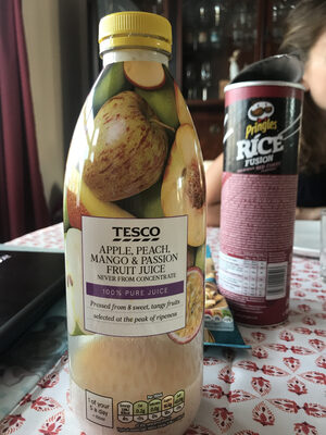 Tesco Apple Mango Passion Fruit And Peach Juice - 5051622629198