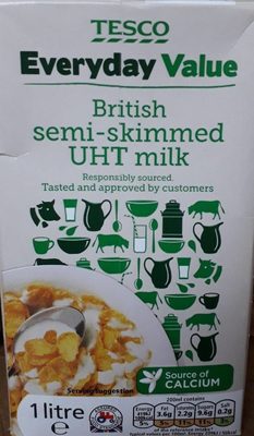 British semi-skimmed UHT milk - 5052320974856