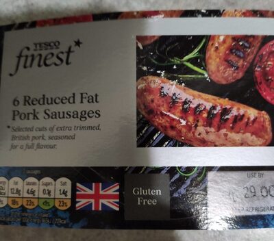 6 Reduced fat pork sausages - 5052909875192