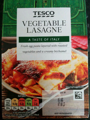 Vegetable Lasagne - 5052910079947