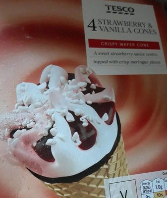 Vanilla and strawberry cone - 5052910707499