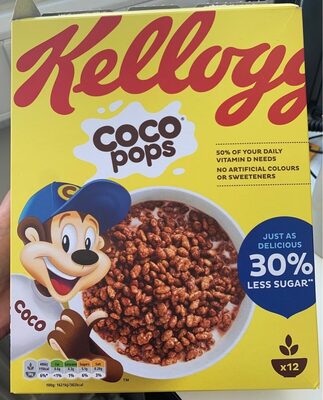 Coco pops - 30% less sugar - 5053827213936