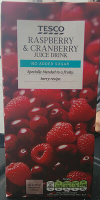 Raspberry & cranberry juice drink - 5053947250002