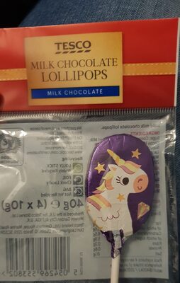 tesco milk chocolate lollipops - 5054269553802