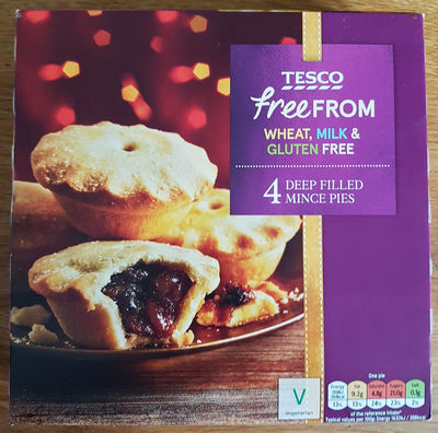 Free from deep filled mince pies - 5054402197443