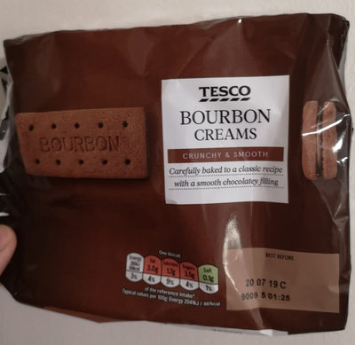 Tesco Bourbon Creams Biscuits - 5054402919854
