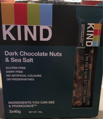 Dark chocolate nuts & sea salt - 5054678301186