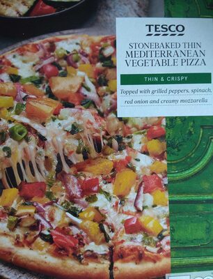 Stone baked Thin Mediterranean Vegetable Pizza - 5054775299010