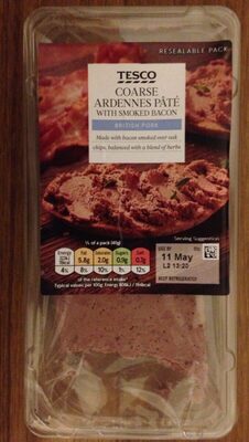 Coarse Ardennes Pâté with Smoked Bacon - 5054775703265