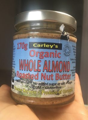Organic whole almond roasted nut butter - 5055052619187