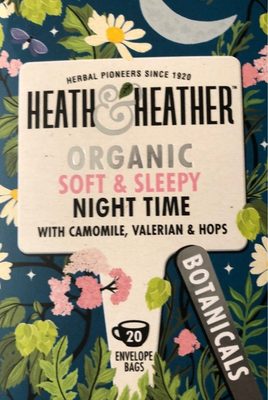 Heath & Heather Organic Relaxing Night Time Tea X20 - 5055486007154