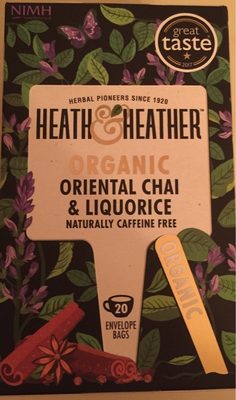 Heath & Heather Organic Oriental Chai & Liquorice Tea X20 - 5055486007161