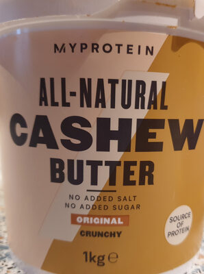 Cashewbutter Grob (1000 G) Von Myprotein - 5055534325124