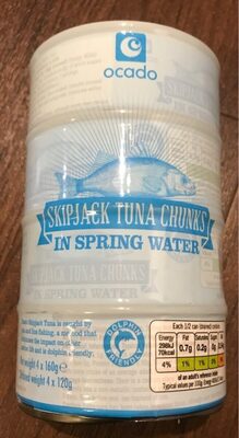 Skipjack Tuna Chunks In Spring Water - 5055540030203