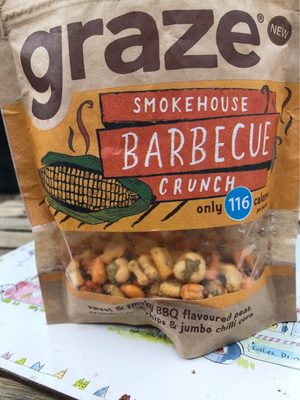 Graze Smokehouse BBQ Crunch Flavoured Peas 104G - 5055958700569