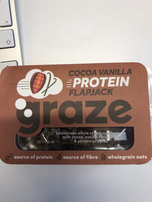 Graze Snack Box Cocoa & Vanilla Protein Flapjack 54G - 5055958700965