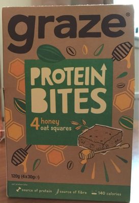 Graze Protein Bites, Honey & Seed Oat Squares - 5055958701078