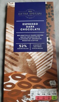 Asda Special Espresso Dark Chocolate - 5057172092475