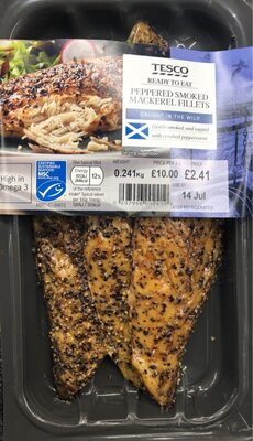Peppered smoked mackerel fillets - 5057545435496