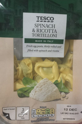Tortelloni épinards & ricotta - 5057545807132