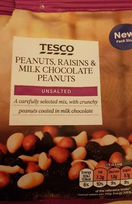 Peanuts, raisins and milk chocolate peanuts - 5057753097455