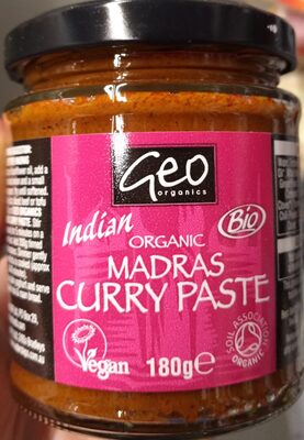Geo Organ Curry Paste Madras - 5060005460501
