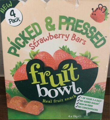 Picked & Pressed Strawberry Bars - 5060011815623