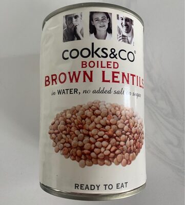 Boiled Brown Lentils - 5060016801744
