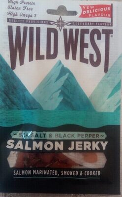 Sea Salt and black peper Salmon jerky - 5060030542326