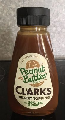 Clarks Peanut Butter Squeezy Dessert Topping 320G - 5060040111444