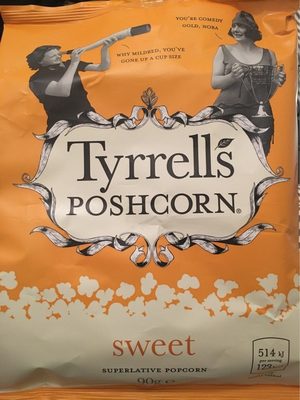 Tyrrells Sweet Popcorn - 5060042649358