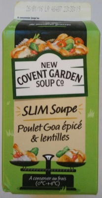 Soupe poulet Goa épicé et lentilles, moins de 2% de mat. Gr. - 5060045386137