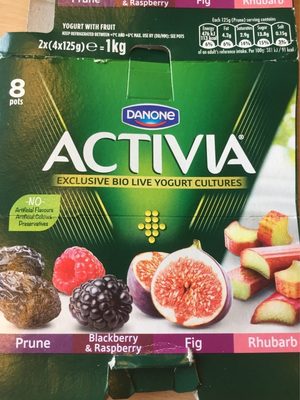 Activia Red Fruit Yogurt 8X125g - 5060058332138