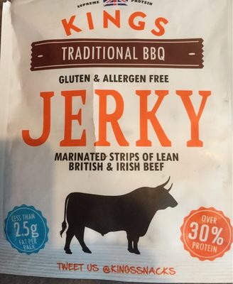 Kings Traditional BBQ Beef Jerky 25G - 5060079650624