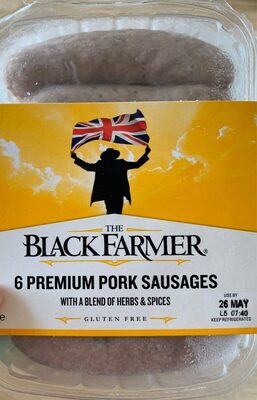 6 premium pork sausages - 5060084340237