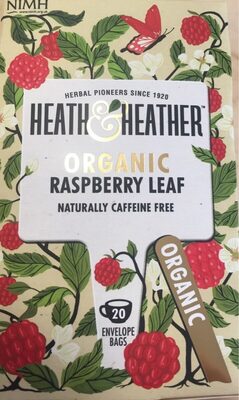 Heather Organic Raspberry Leaf Envelope Teabags - 5060123609530