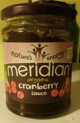Meridian organic cranberry sauce - 5060132281130