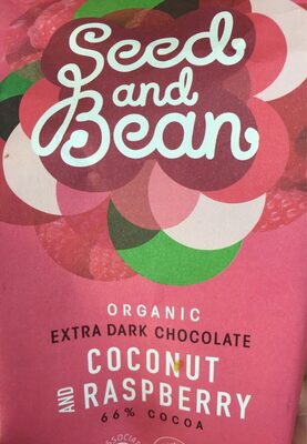 Seed and bean, organic extra dark chocolate, coconut raspberry - 5060137140173