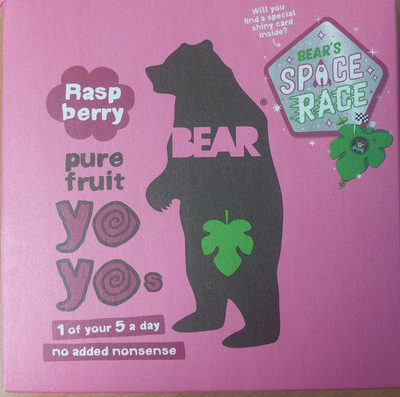 Pure Fruite Yo Yo's - Raspberry - 5060139430647